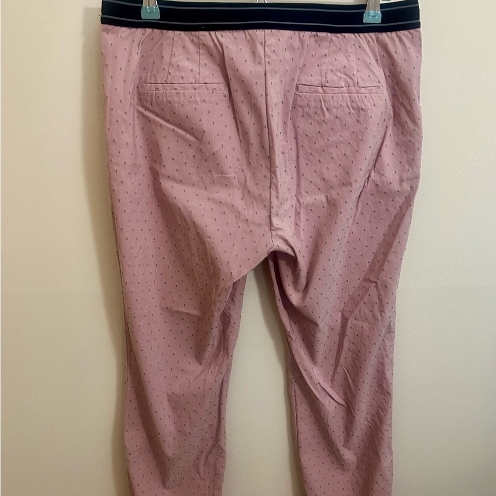 Zara Basic Pink Patterned Pants - Picture 2 of 3